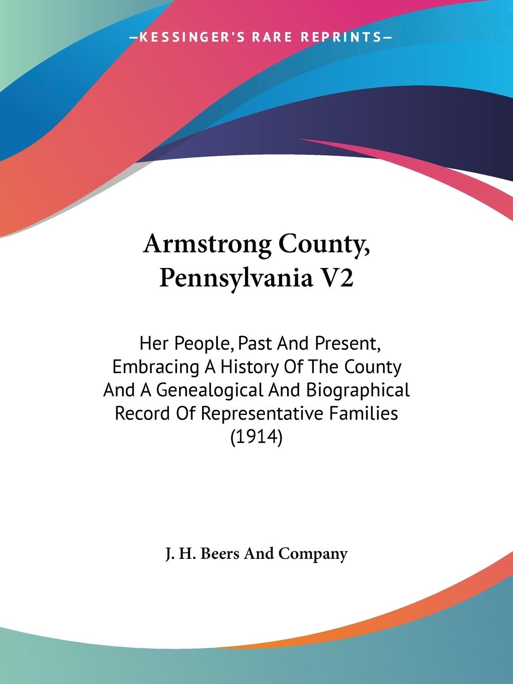 Armstrong County, Pennsylvania V2 - J. H. Beers And Company