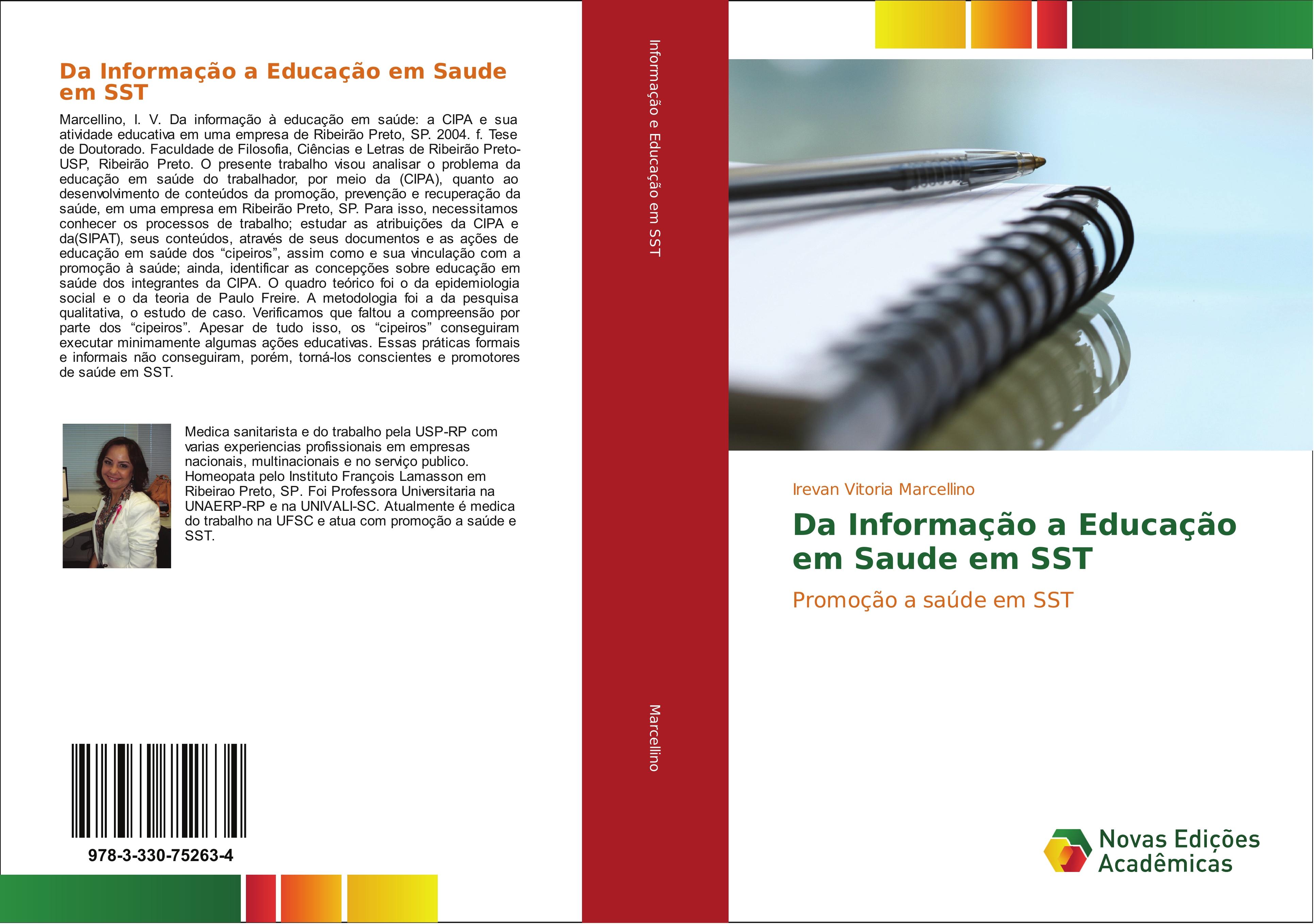 Da Informação a Educação em Saude em SST - Irevan Vitoria Marcellino