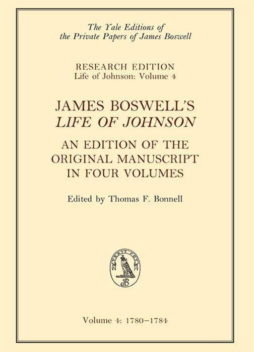 JAMES BOSWELLS LIFE OF JOHNSON - Boswell, James