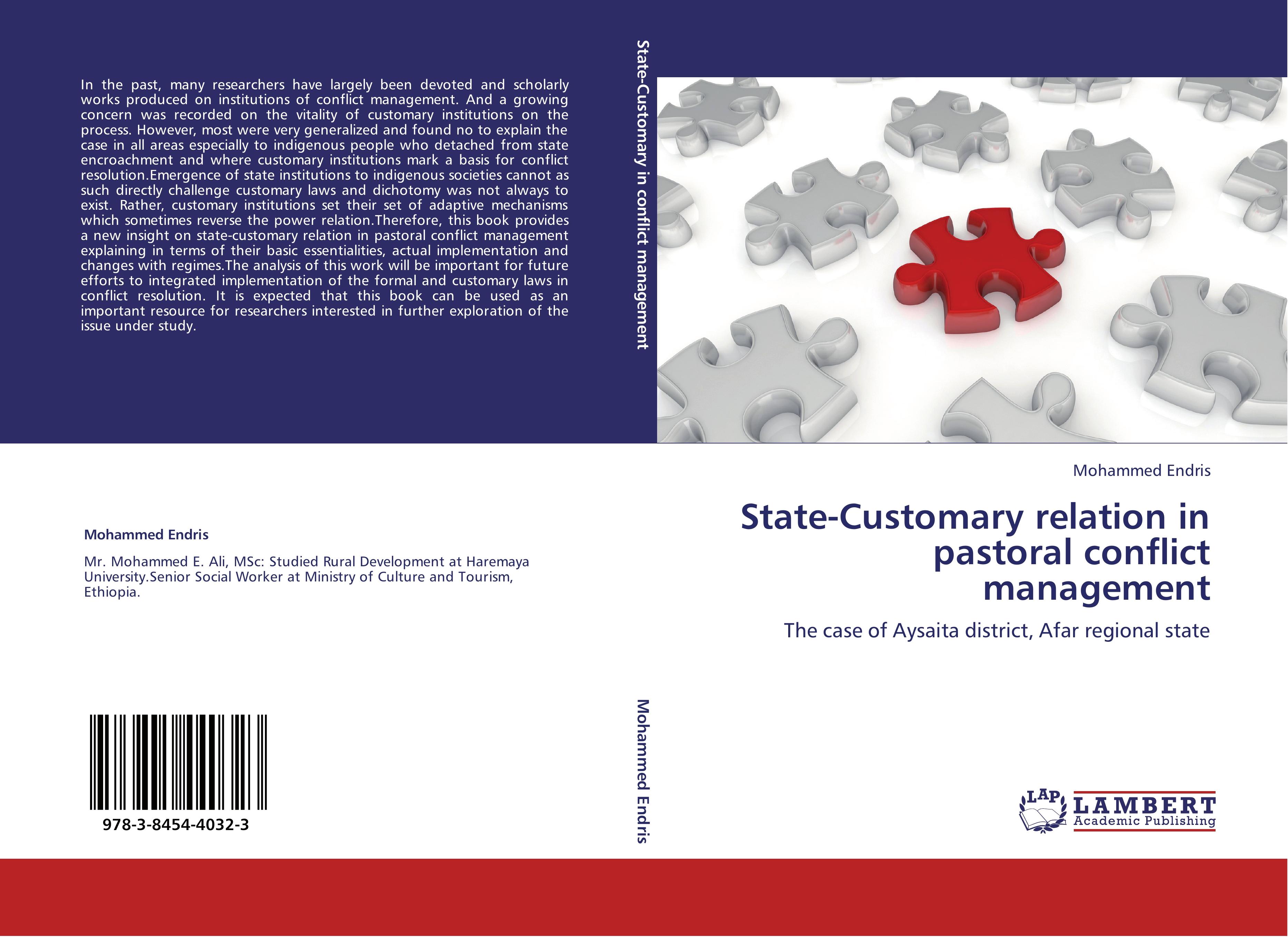 State-Customary relation in pastoral conflict management - Mohammed Endris