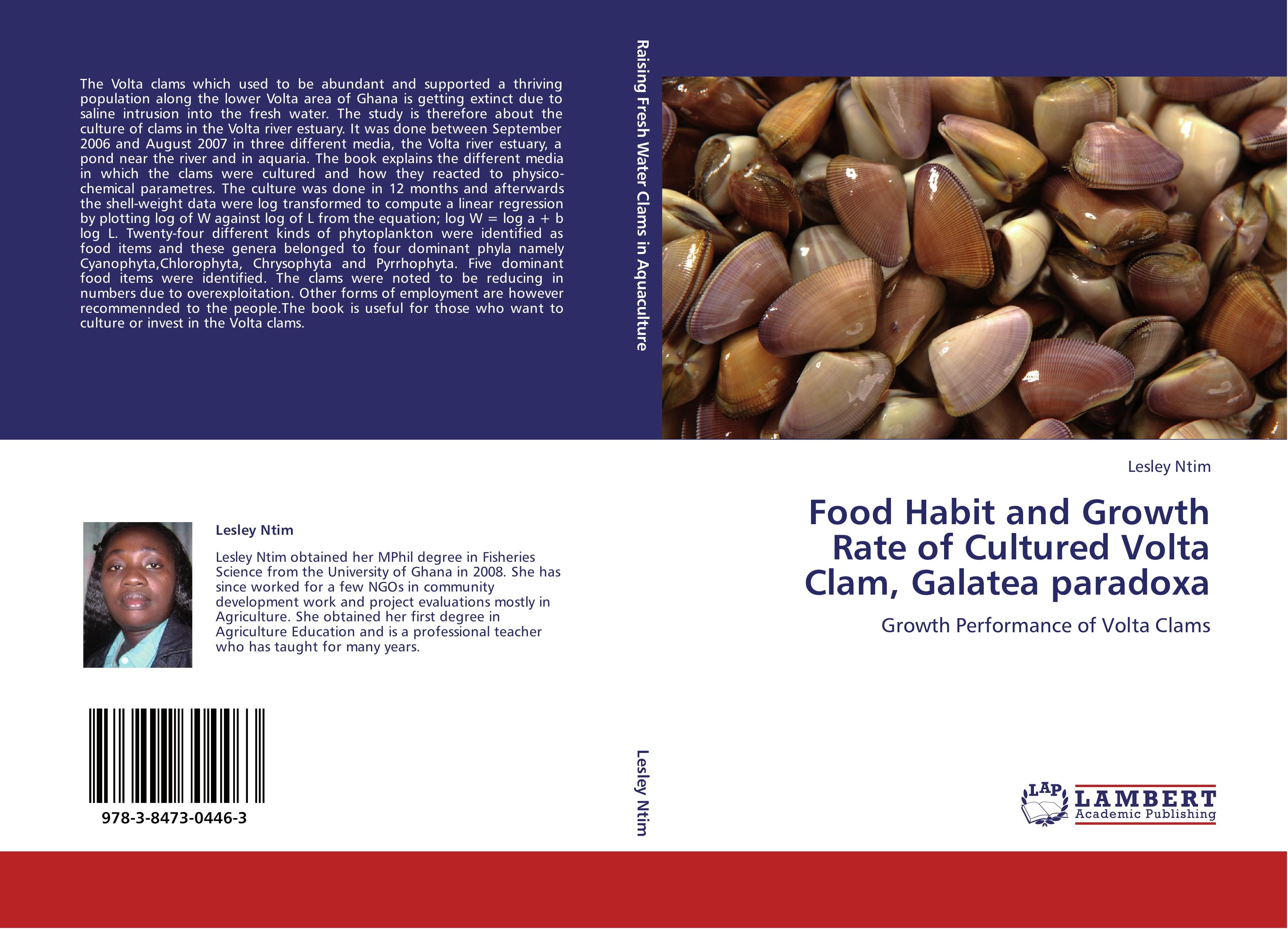 Food Habit and Growth Rate of Cultured Volta Clam, Galatea paradoxa - Lesley Ntim
