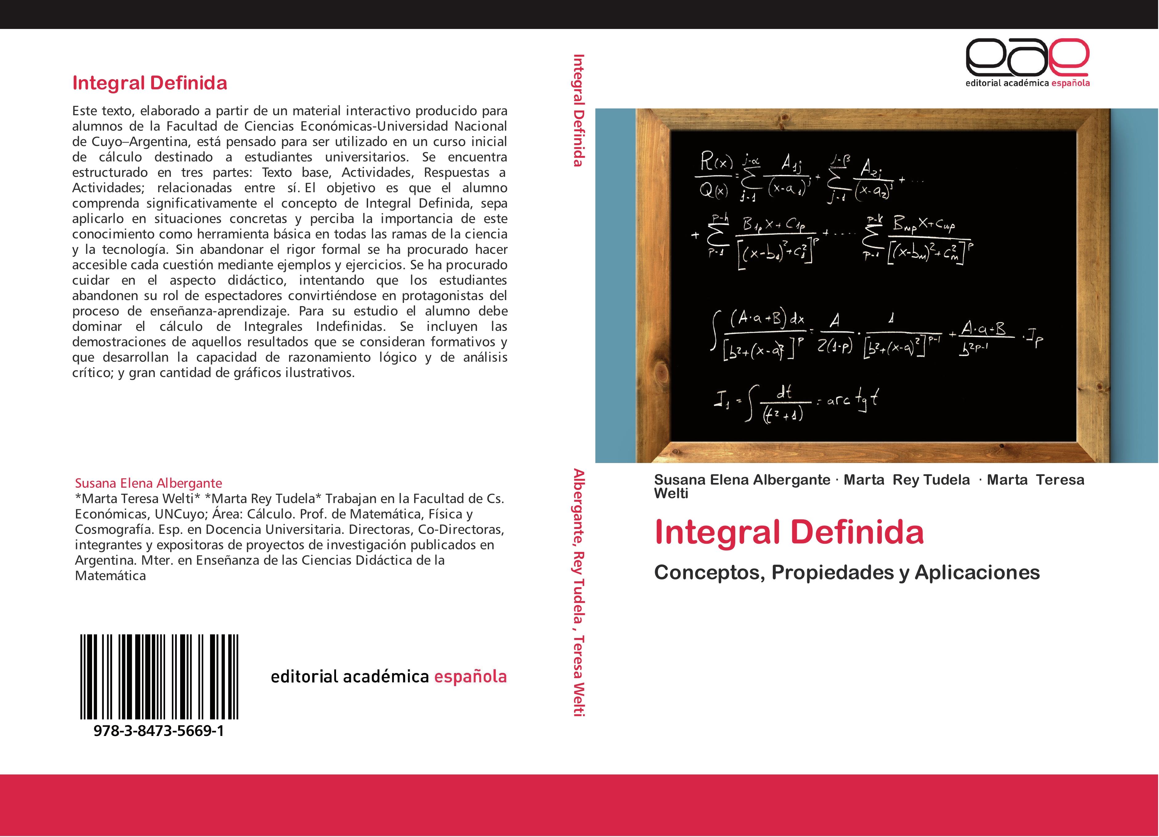 Integral Definida - Susana Elena Albergante Marta Rey Tudela Marta Teresa Welti
