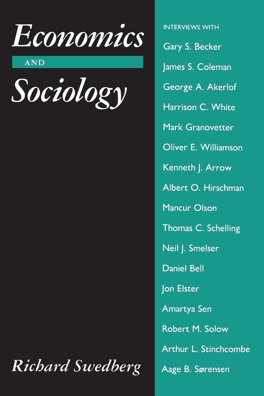 Economics and Sociology - Swedberg, Richard