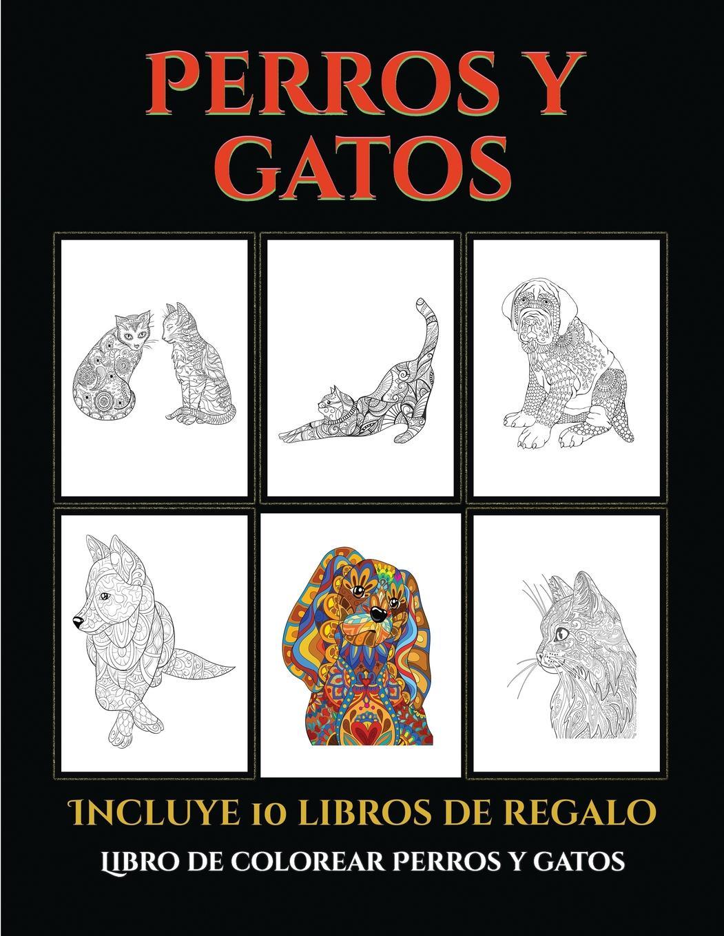 Libro de colorear Perros y gatos (Perros y gatos) - Santiago, Garcia