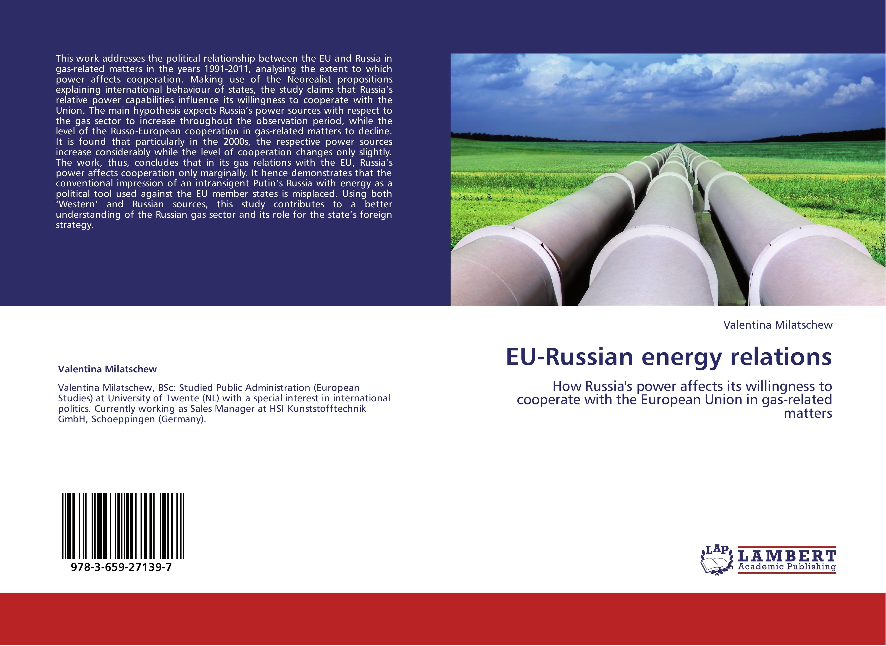 EU-Russian energy relations - Valentina Milatschew