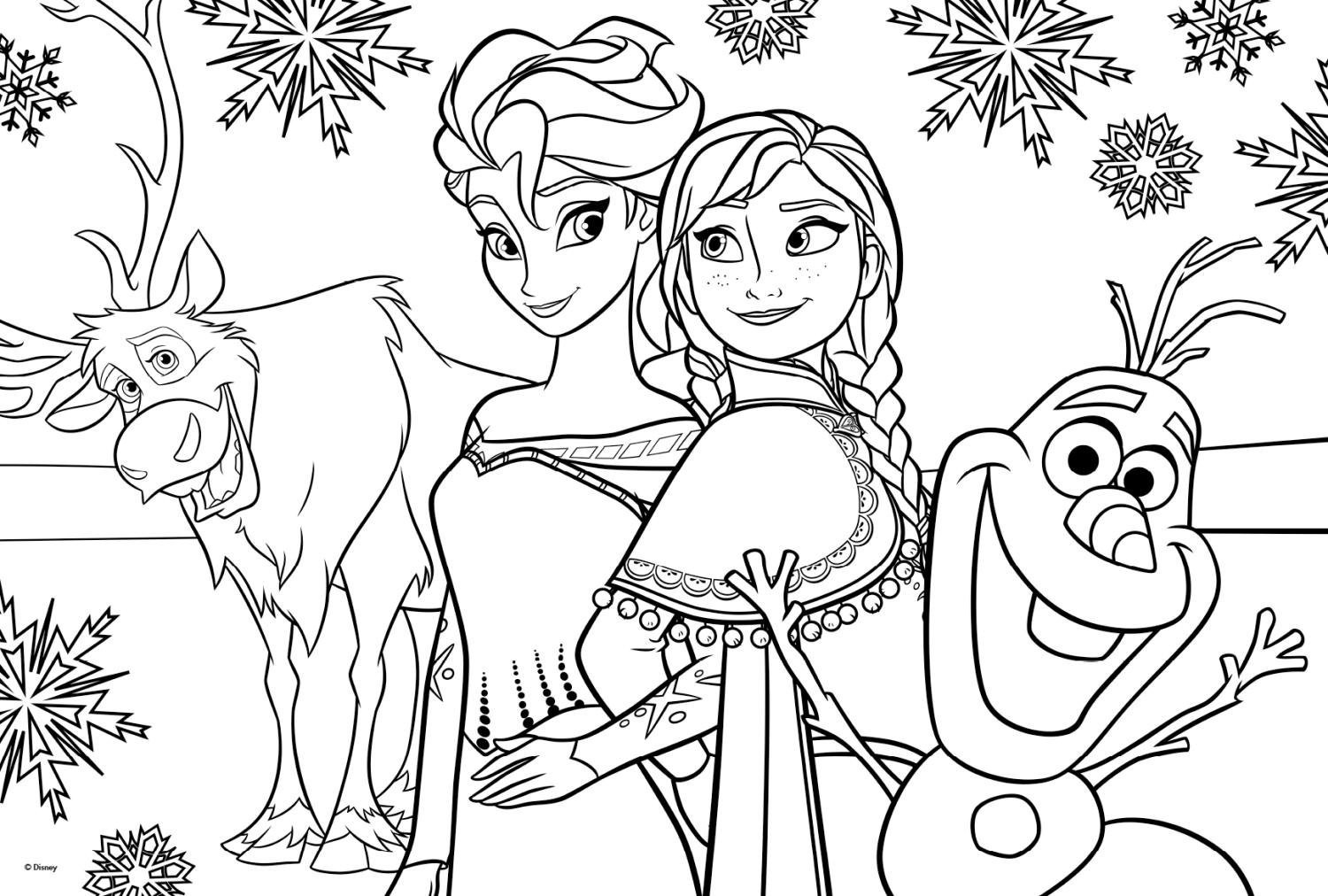 Jumbo 20   Disney Frozen, Die Eiskönigin, Puzzle & Colour, Bodenpuzzle,  20 Teile