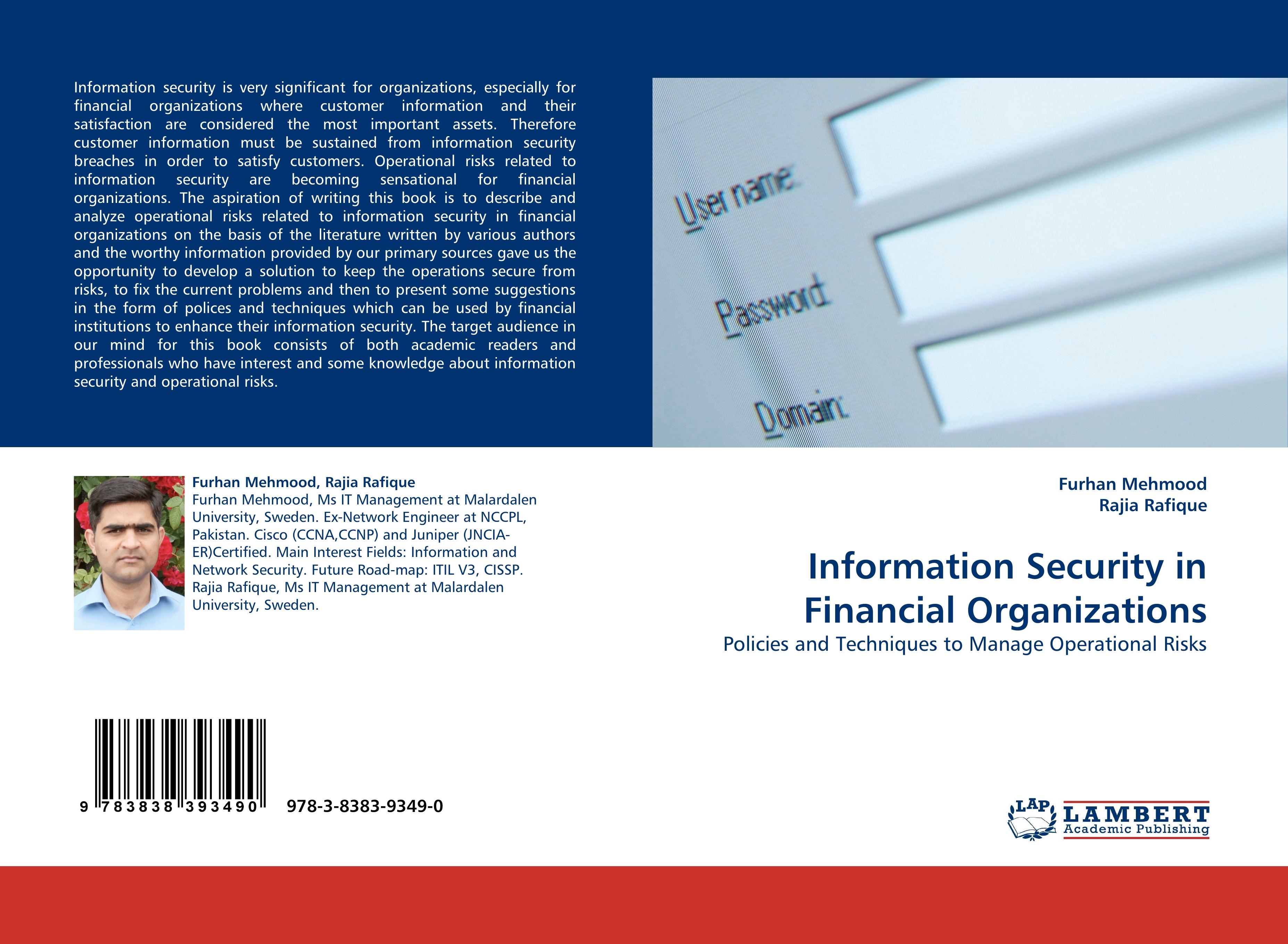 Information Security in Financial Organizations - Furhan Mehmood Rajia Rafique