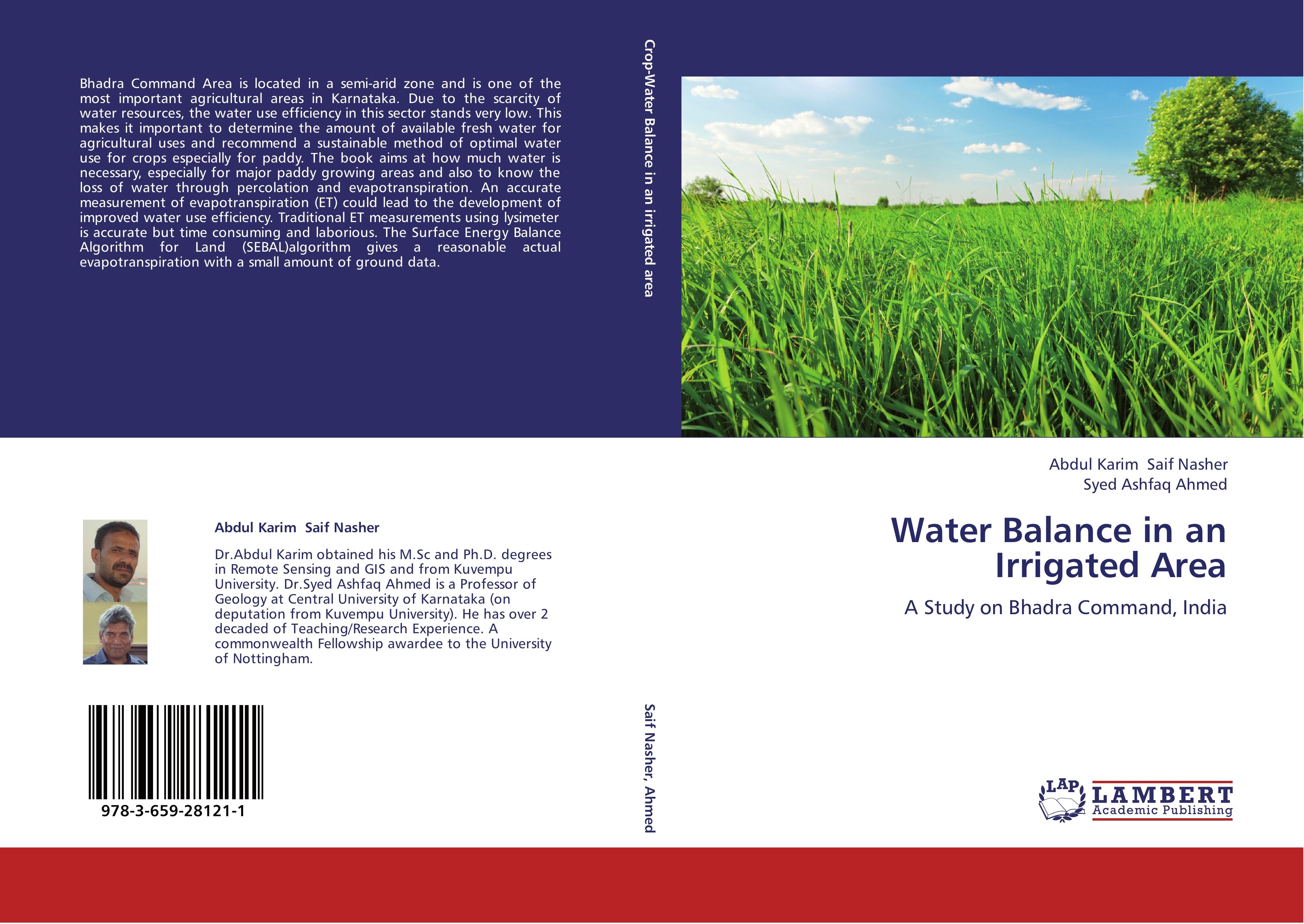 Water Balance in an Irrigated Area - Abdul Karim Saif Nasher Syed Ashfaq Ahmed