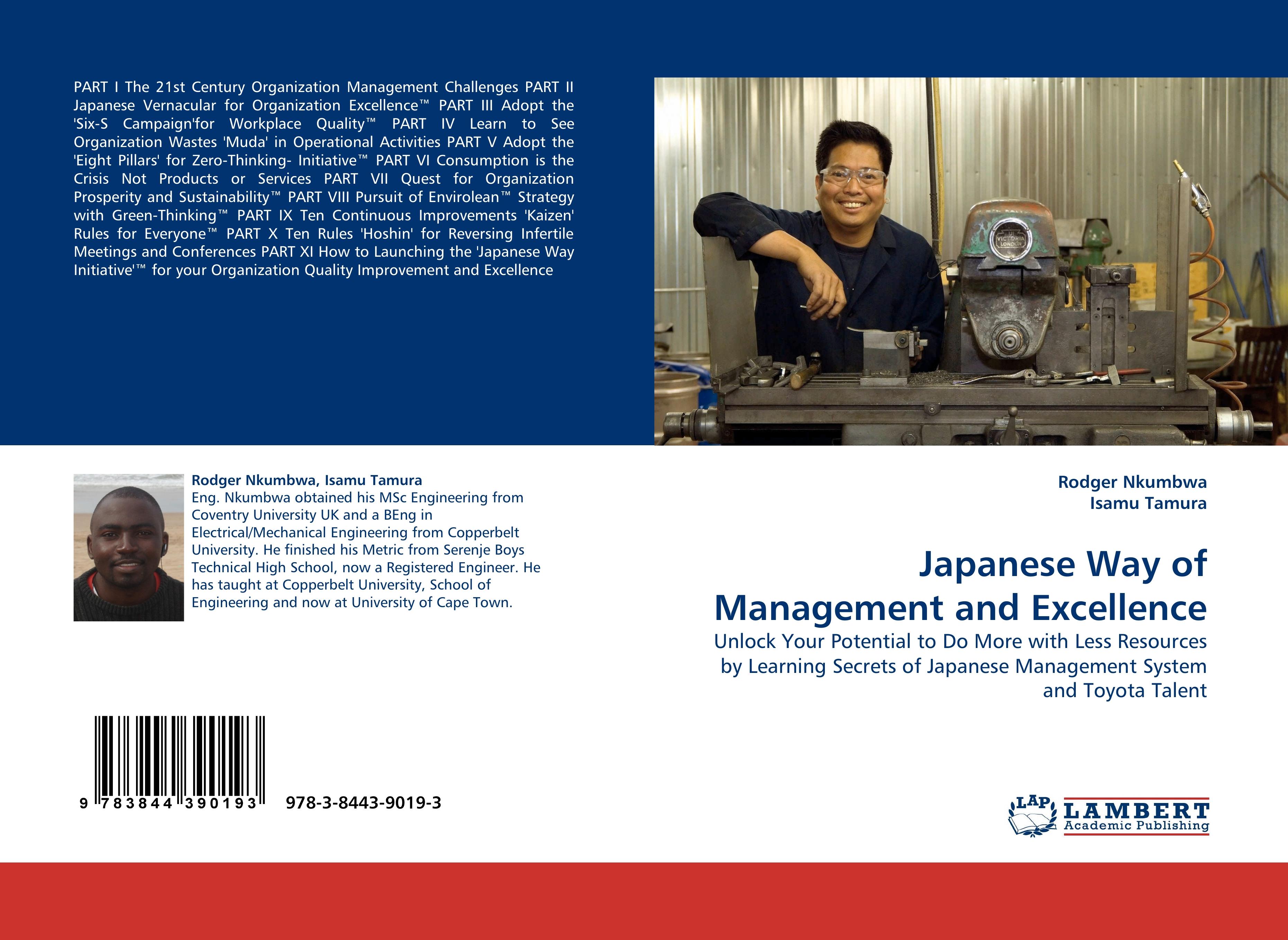Japanese Way of Management and Excellence - Rodger Nkumbwa Isamu Tamura