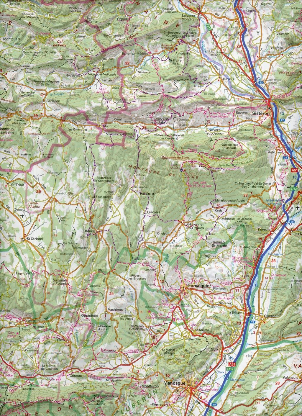 IGN Karte, Routière et Touristique Alpes du Sud