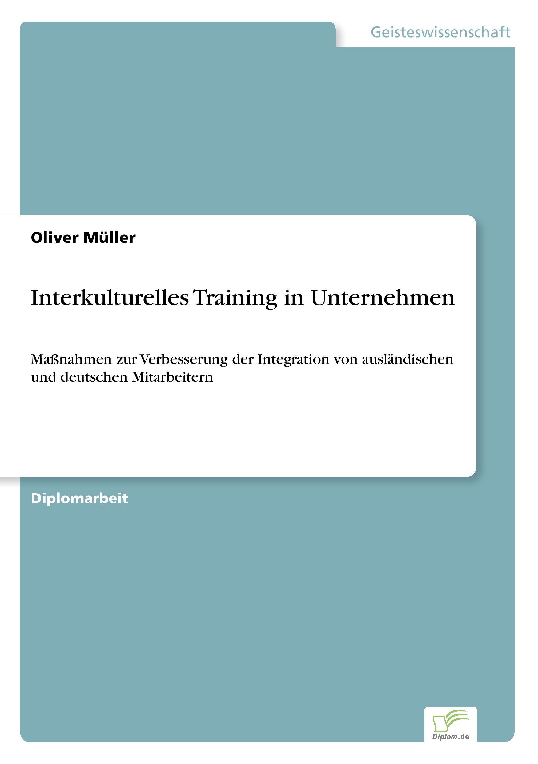 Interkulturelles Training in Unternehmen - Mueller, Oliver