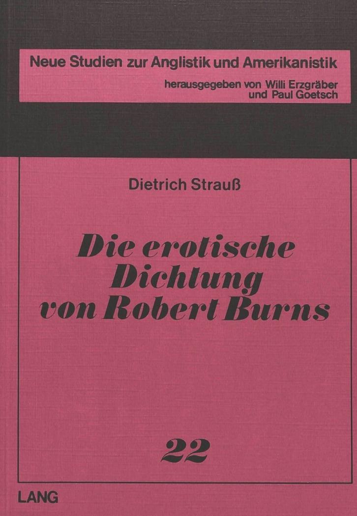 Die erotische Dichtung von Robert Burns- (The Erotic Poetry of Robert Burns) S..