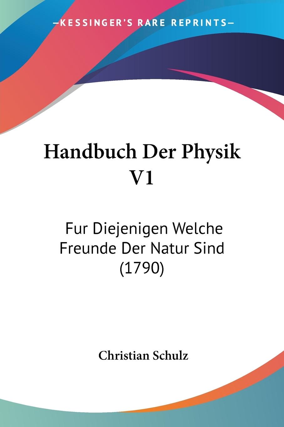 Handbuch Der Physik V1 - Schulz, Christian