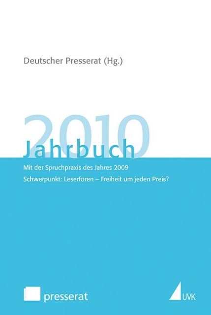 Deutscher Presserat, Jahrbuch 2010