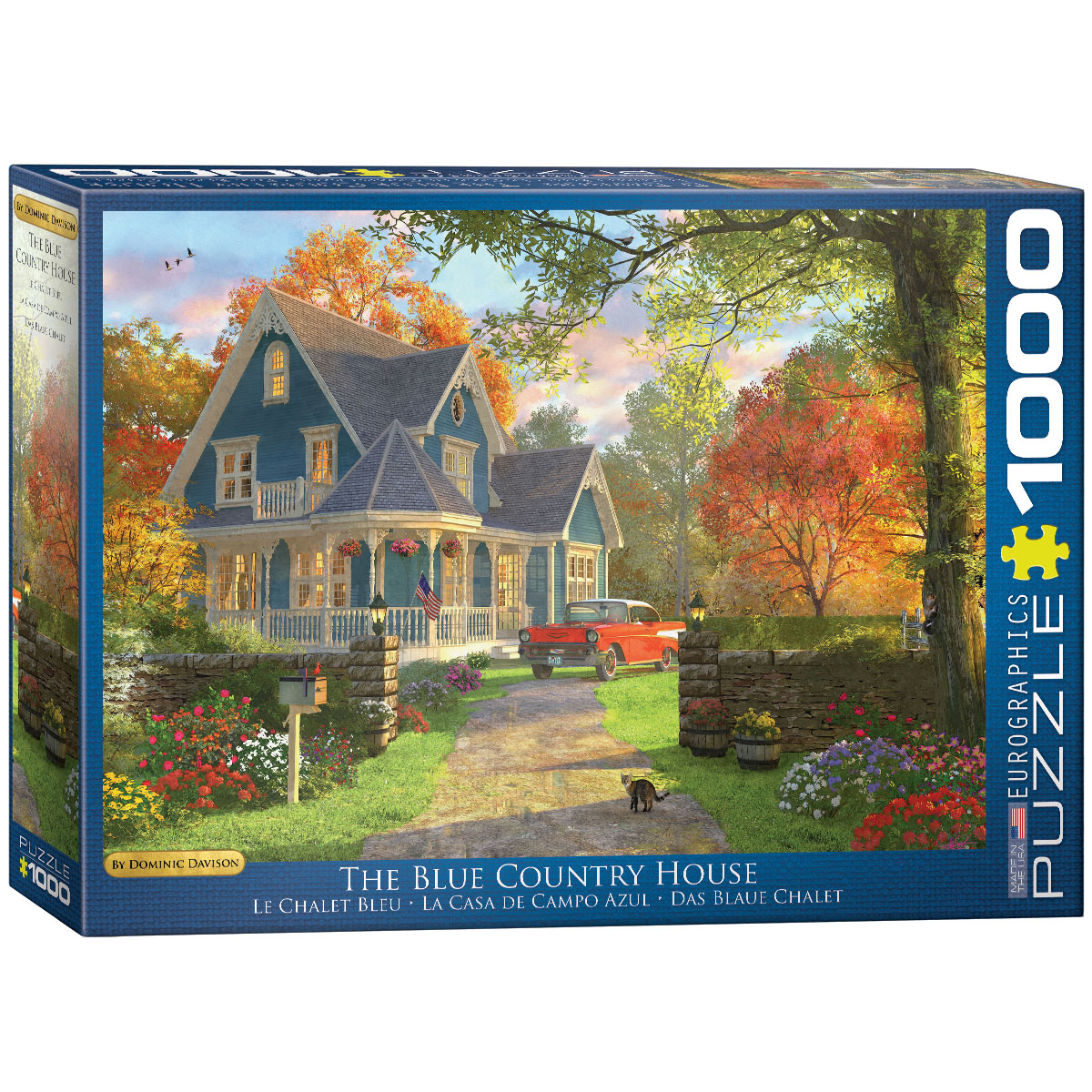 EUROGRAPHICS PUZZLE DOMINI DAVISON DAS BLAUE LANDHAUS 1000 TEILE