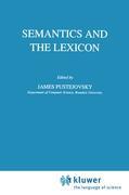 Semantics and the Lexicon - Pustejovsky, J.