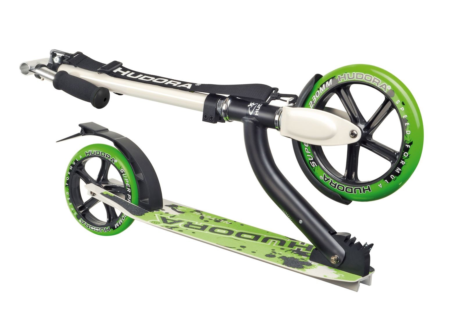 Hudora 14230 Bold Wheel 230 Scooter, 230mm, grün [18826] 81,95