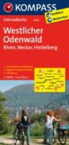 Neckar Westlicher Odenwald Rhein KOMPASS-Fahrradkarten Deutschland, Band 3090 Heidelberg 1 : 70 000 