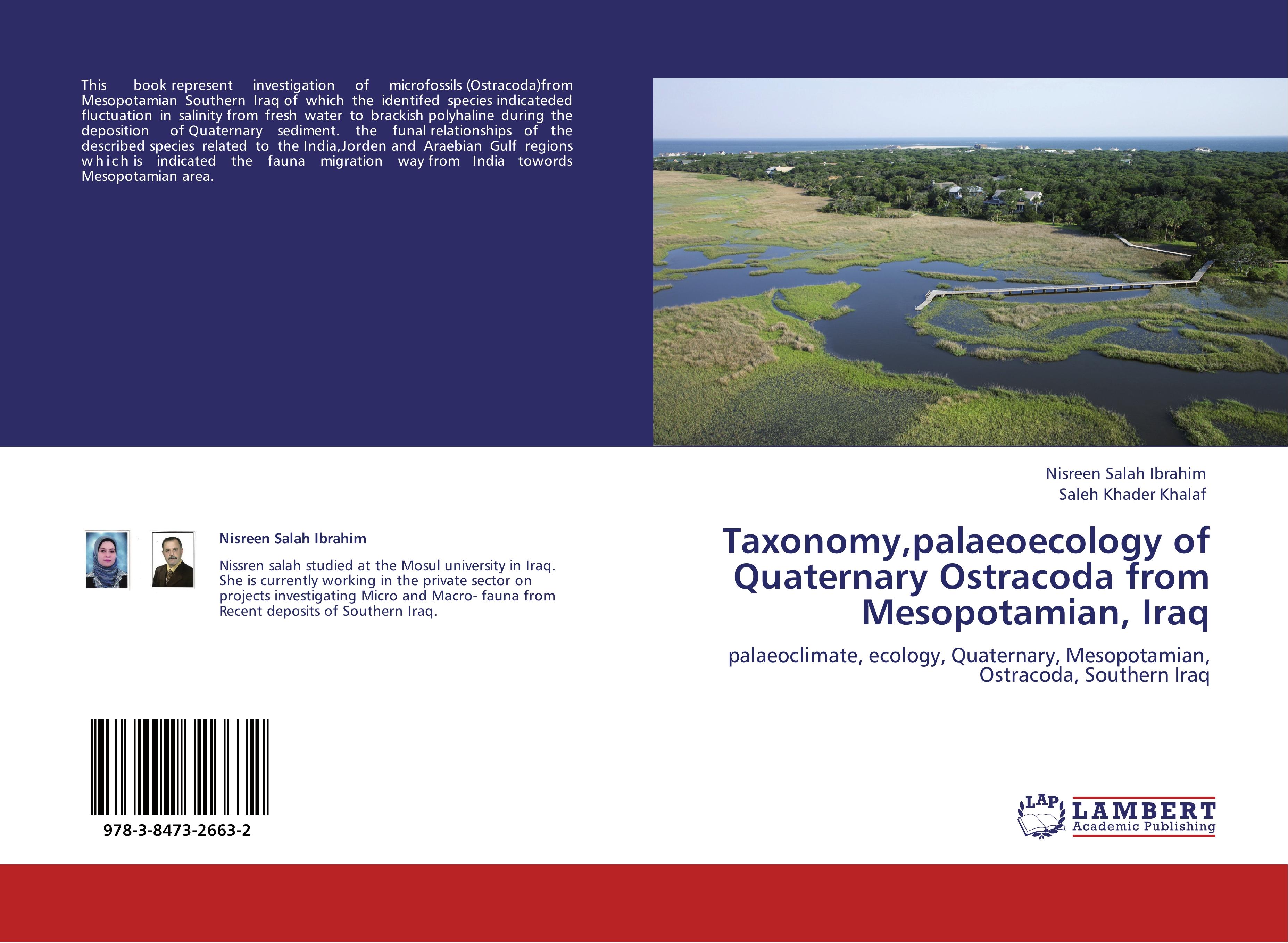 Taxonomy,palaeoecology of Quaternary Ostracoda from Mesopotamian, Iraq - Nisreen Salah Ibrahim Saleh Khader Khalaf