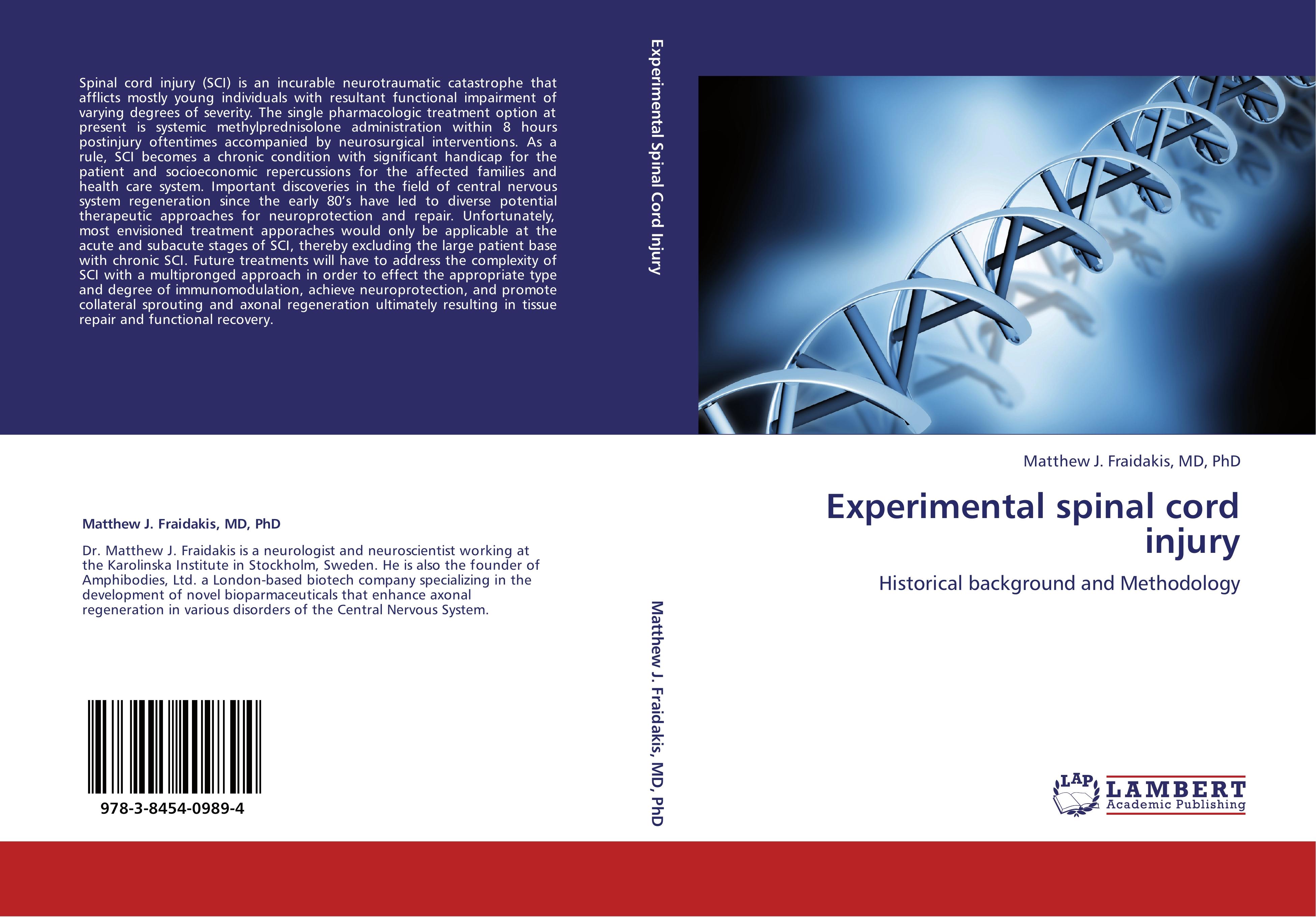 Experimental spinal cord injury - Matthew J. Fraidakis, MD, PhD