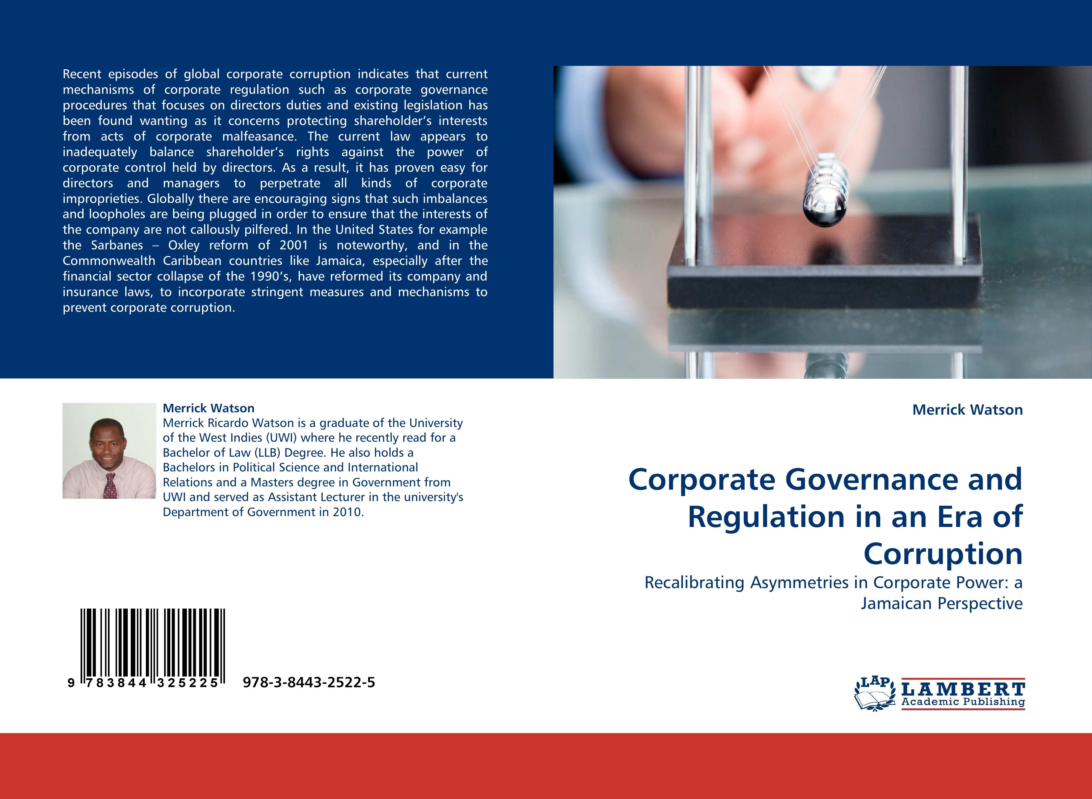 Corporate Governance and Regulation in an Era of Corruption - Merrick Watson