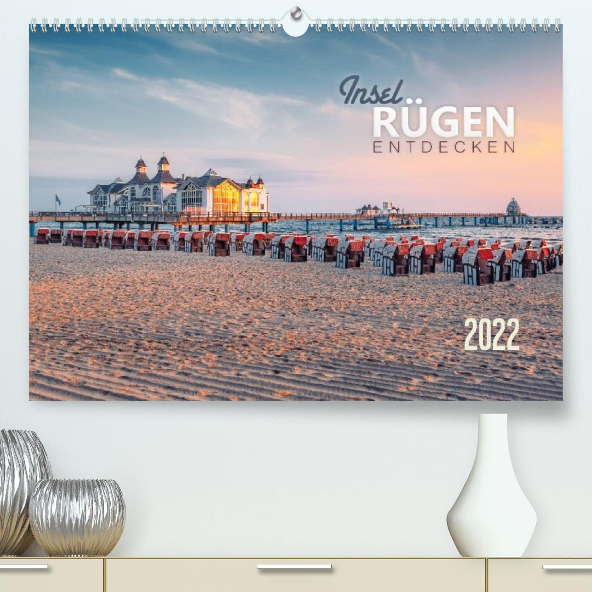 Rügen entdecken Premium, hochwertiger DIN A20 Wandkalender 2002020, Kunstdruck  in Hochglanz