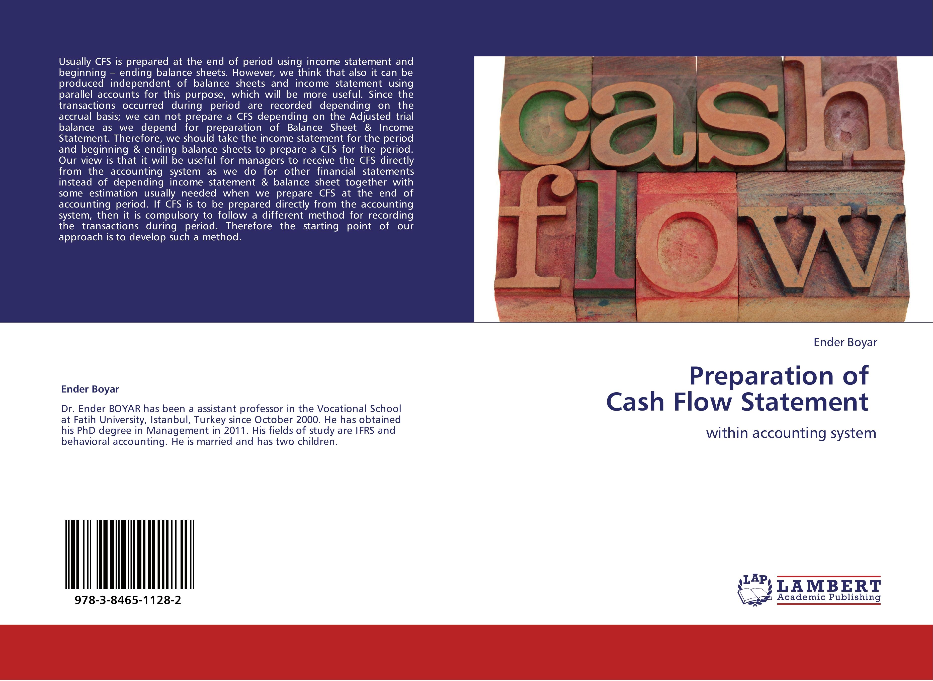 Preparation of Cash Flow Statement - Ender Boyar