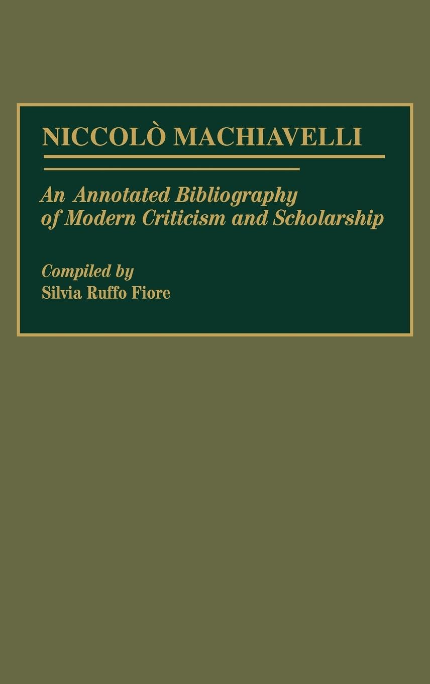 Niccolo Machiavelli - Ruffo-Fiore, Silvia Fiore, Silvia
