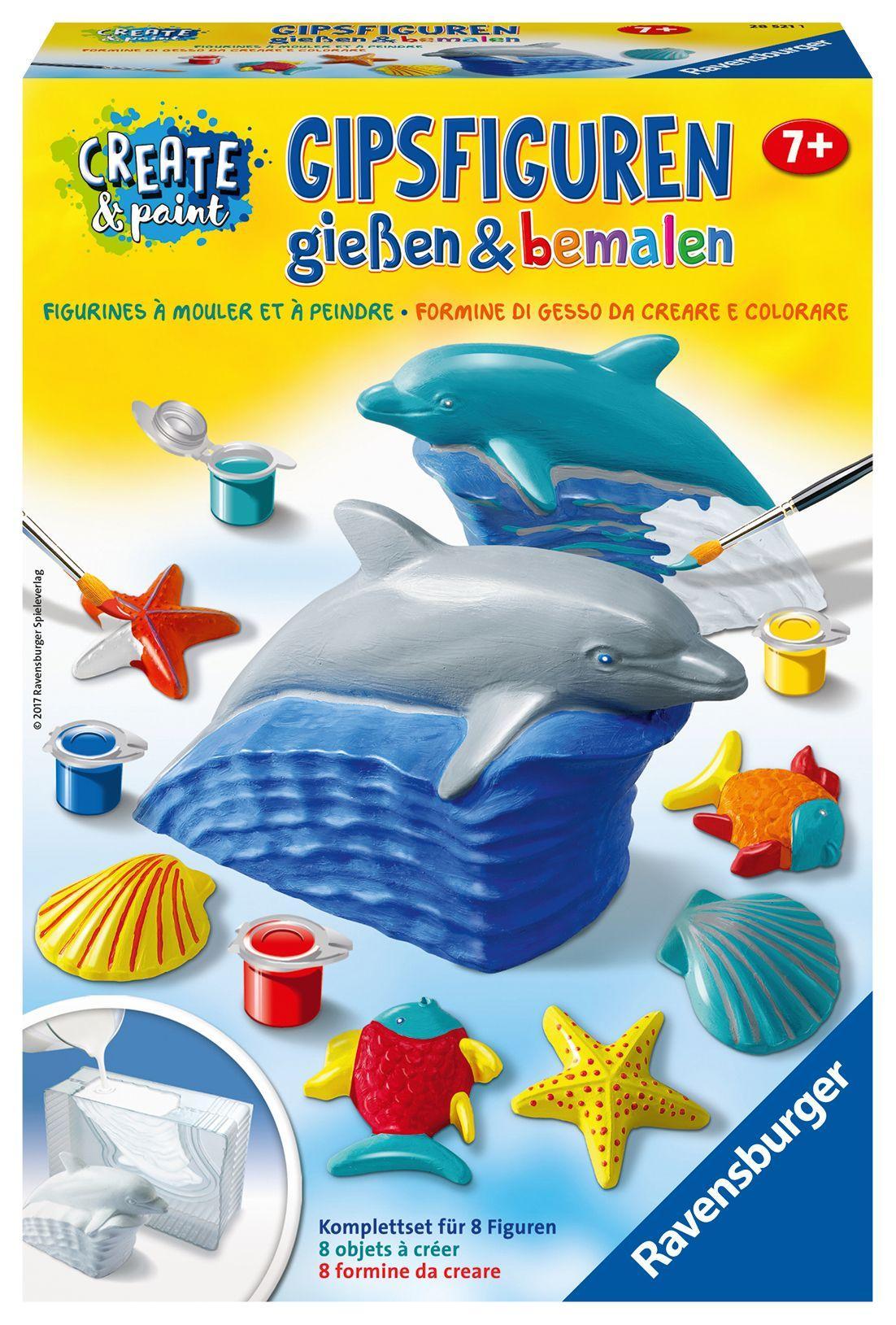 Ravensburger Creation Create & Paint Gipsfigur Delfin 28521 