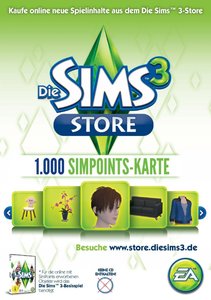 Die Sims 3 - SimPoint-Karte (1.000 Sim-Points Wertkarte)