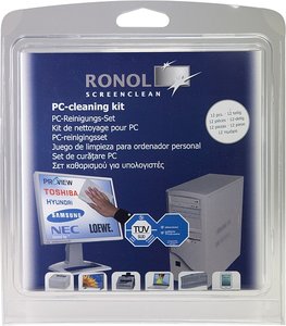 RONOL PC-Reinigungs-Set 3-teilig für alle Bildschirme, Bürogeräte und Oberflächen