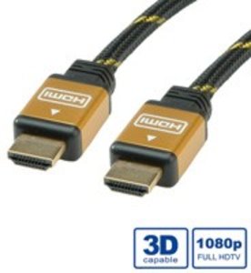 ROLINE GOLD HDMI High Speed Kabel mit Ethernet 1,0m
