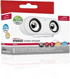 VIVAGO Stereo Speaker, white