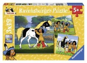 Ravensburger 09341 - Yakaris beste Freunde, Puzzle 3x49 Teile