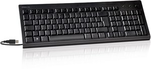 BEDROCK Keyboard - PC-Tastatur, USB, schwarz