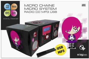 Kompaktanlage - MP3-USB Music Center MCD04 (Emo/schwarz)