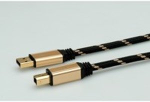 ROLINE GOLD USB 2.0 Kabel, Typ A-B 4,5m