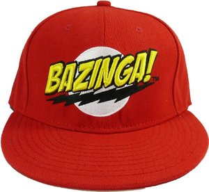 The Big Bang Theory - Kappe - Logo BAZINGA, rot