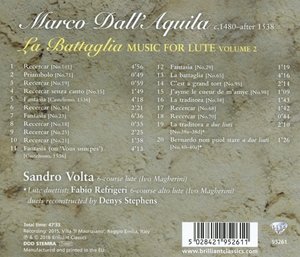 Volta, S: Battaglia Lute Music Vol.2
