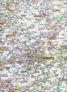 Doktor Barthel Karte Chemnitz, Erzgebirge und Umgebung