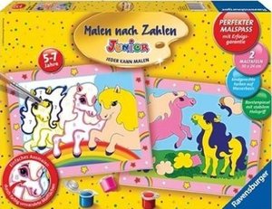 Ravensburger 27723 - Süsse Ponys, MNZ, Malen nach Zahlen Junior
