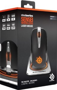SteelSeries Sensei Wireless Gaming Maus, silber metallic