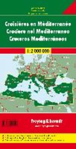Mittelmeerländer Kreuzfahrten, Autokarte 1:2.000.000. Mediterranean Cruises. Croisiéres en Méditerranee. Crociere nel Mediterraneo. Cruceros Mediterráneos