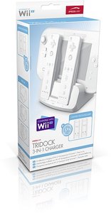 TRIDOCK Ladestation 3-in-1 für Wii-U(R)-Controller - Charger, weiss