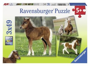 Ravensburger 09254 - Ponyfreundschaft, 3 x 49 Teile Puzzle