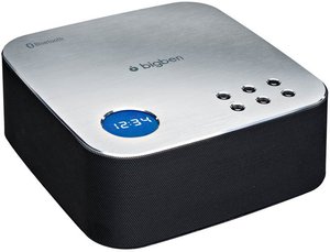 Bluetooth-Radiowecker BT04, schwarz-silber
