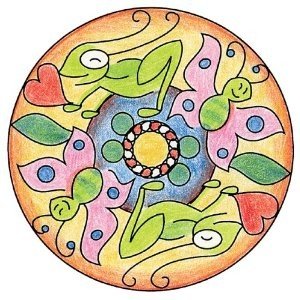 Ravensburger Mandala Designer Mini romantic 29947, Zeichnen lernen für Kinder ab 6 Jahren, Zeichen-Set mit Mandala-Schablone für farbenfrohe Mandalas