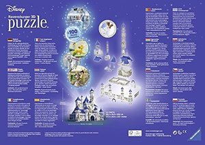 Ravensburger 3D Puzzle 12587 - Disney Schloss - wunderschön gestaletes Disney Schloss mit vielen Charakteren als 3D Modell für alle Disney und Puzzle Fans ab 10 Jahren