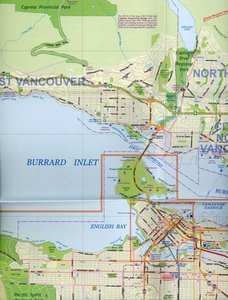 International Travel Map ITM Vancouver & Greater Vancouver