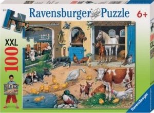 Ravensburger 10743 - Am Stall, XXL, 100 Teile Puzzle
